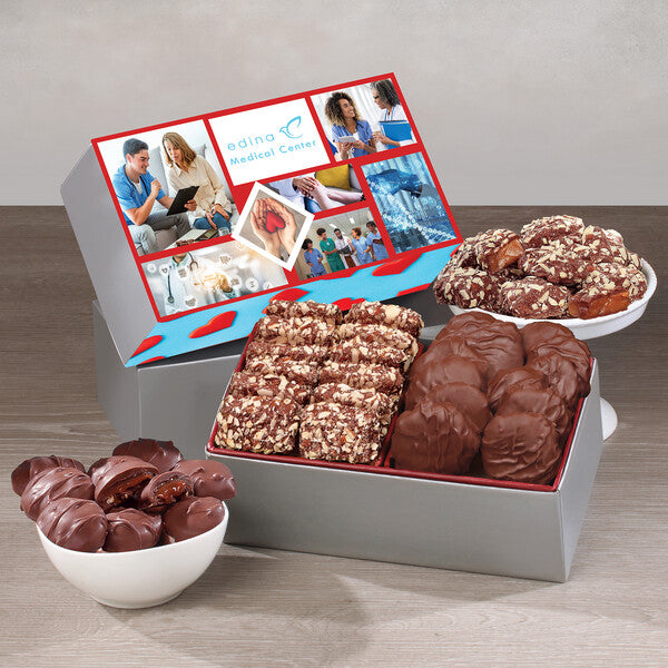 Toffee & Pecan Clusters in Gift Box with Full Color Sleeve