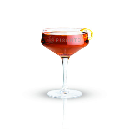 Viski® Raye Angled Crystal Coupe Glass