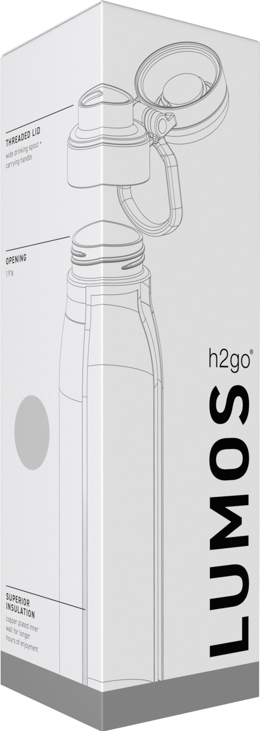 white 25 oz h2go lumos
