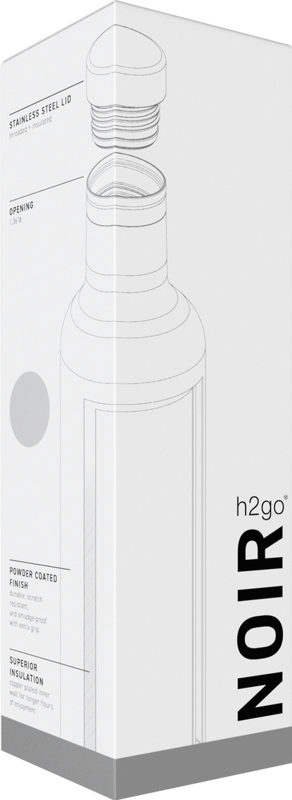 matte black 25 oz h2go noir - powder