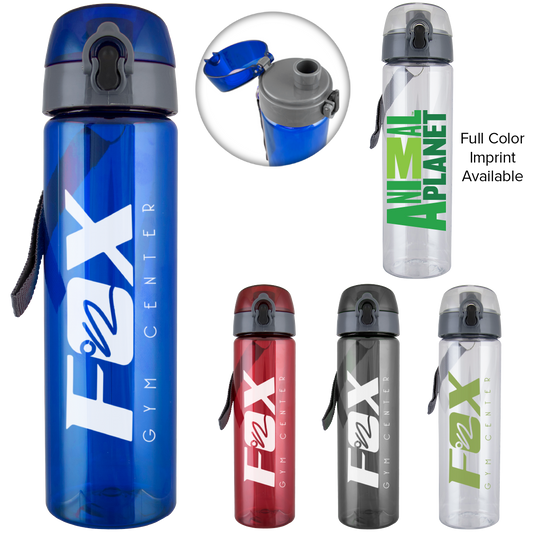 Blue 25 Oz Water Bottle With Trekker Lid