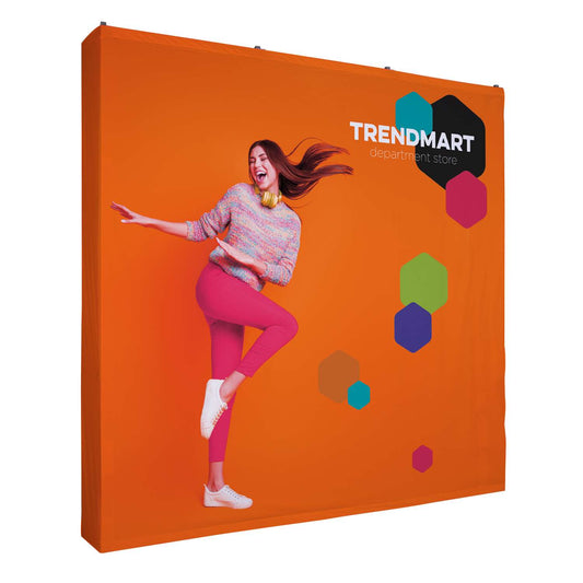 48-Hour Quick Ship 8' Straight Splash Floor Display Wrap Kit (Polyester Knit)