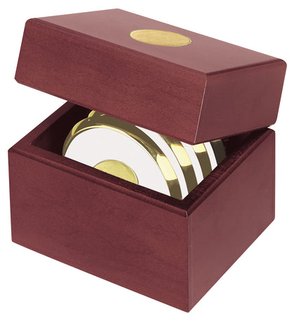 JAFFA® Four Coasters with Solid Cherry Chest