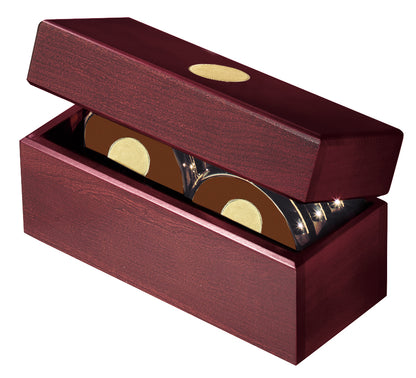 JAFFA® Six Coasters with Solid Cherry Chest