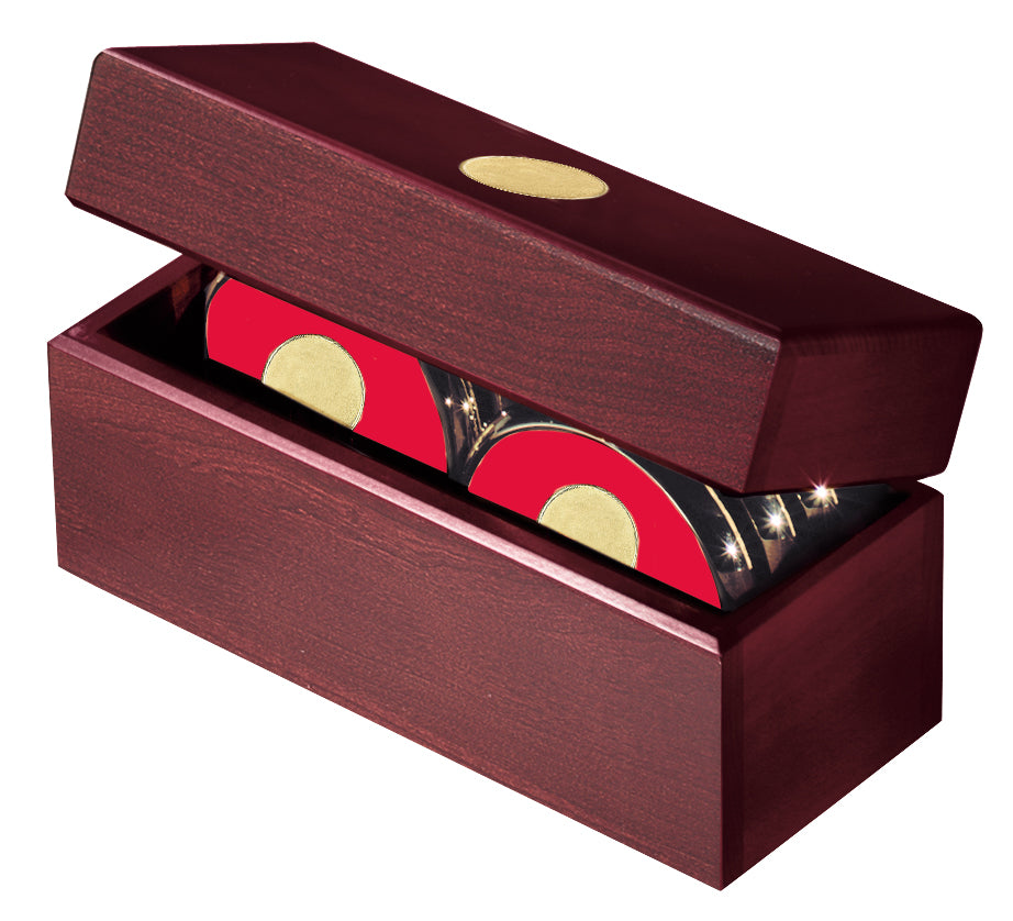 JAFFA® Six Coasters with Solid Cherry Chest