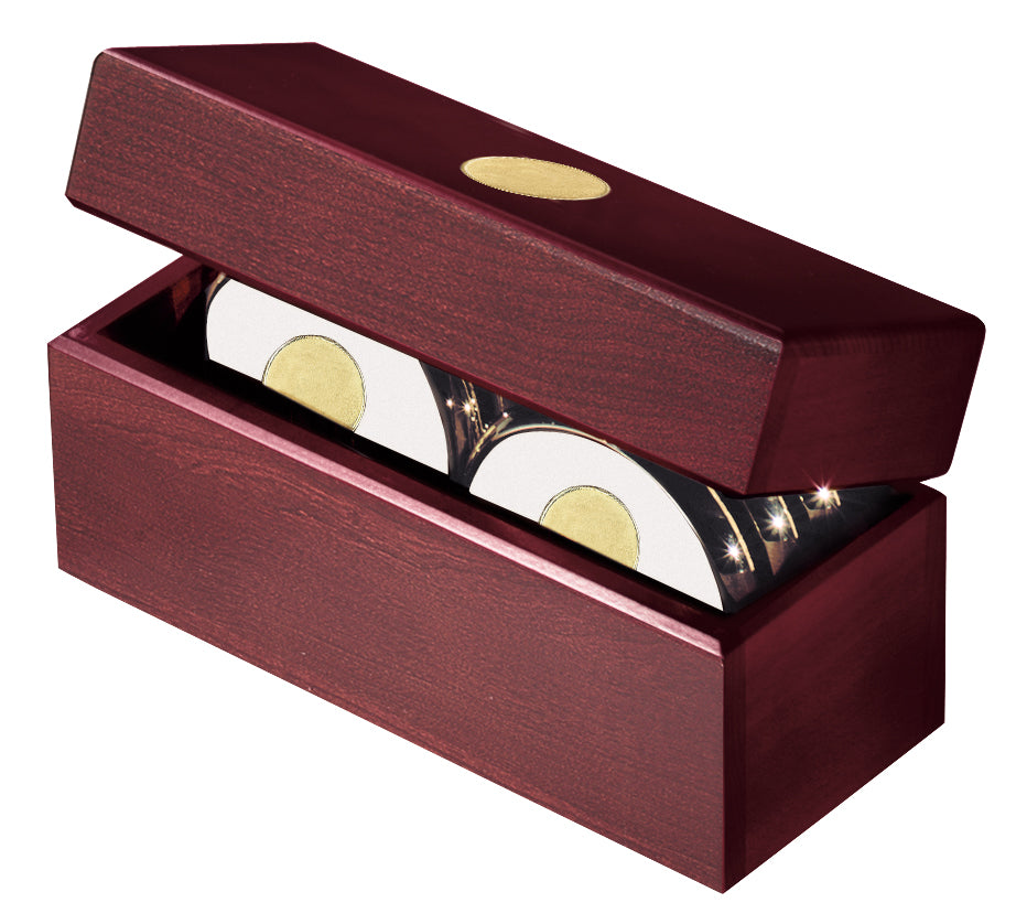 JAFFA® Six Coasters with Solid Cherry Chest