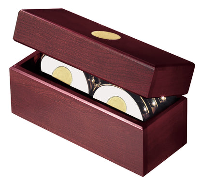 JAFFA® Six Coasters with Solid Cherry Chest