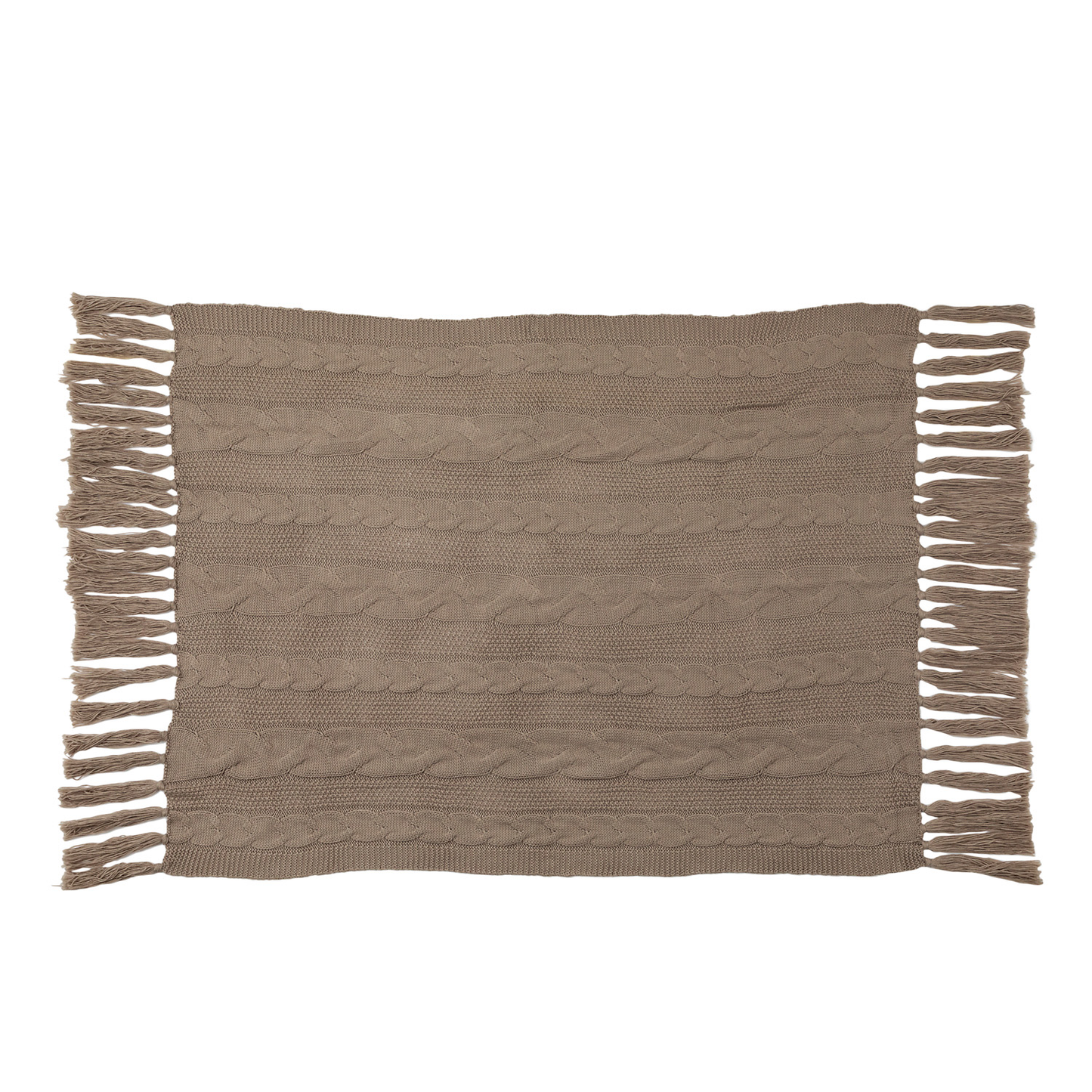 50x60 Chunky Knit with 9 fringes