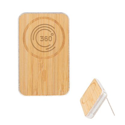 Mag Max Bamboo Wireless Charger Power Bank