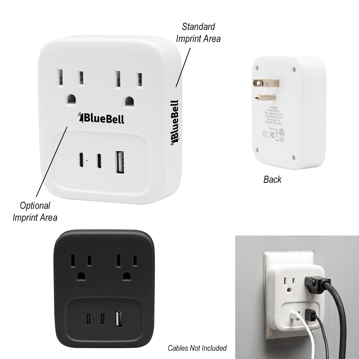 BLACK TYPE-C WALL ADAPTER