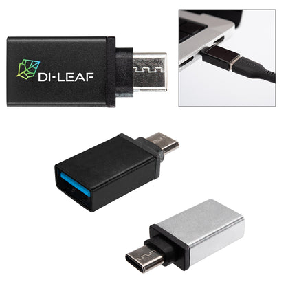 METALLIC BLACK USB-A To Type-C Adapter