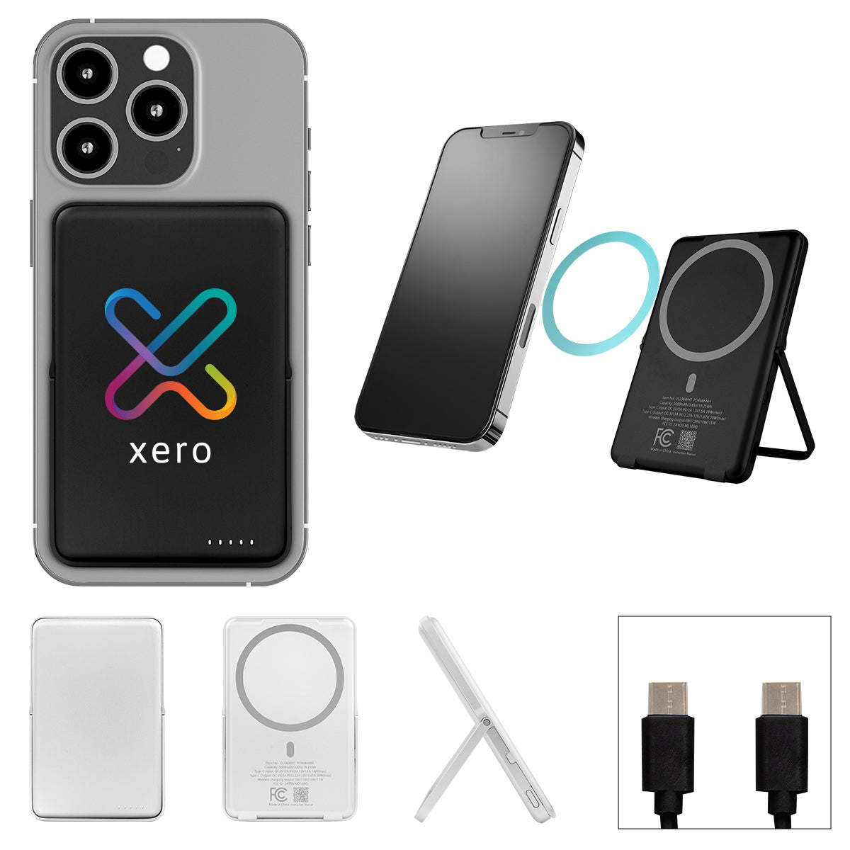 BLACK 5000 mAh Stand & Deliver Power Bank