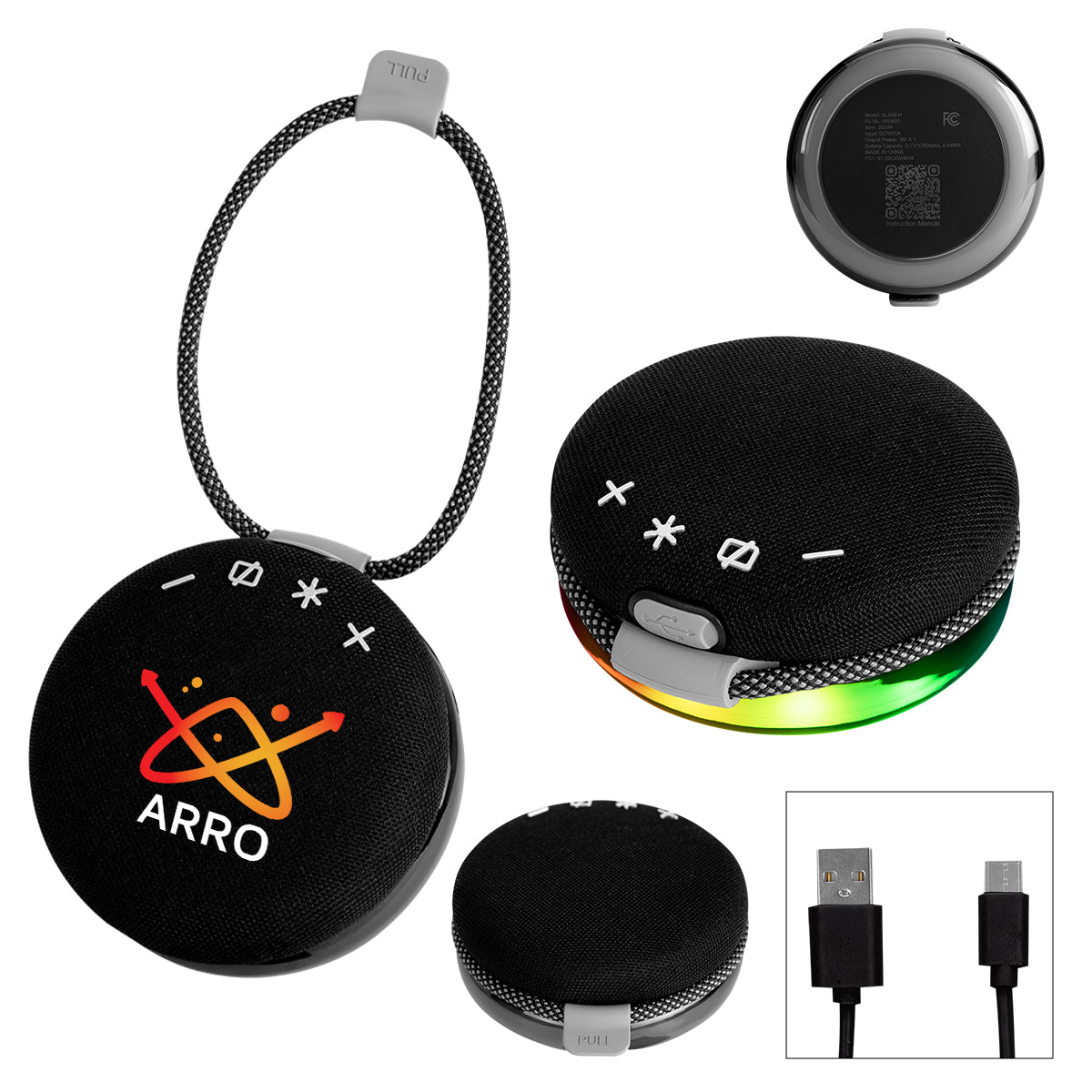 BLACK Party Vibe Light-Up Speaker