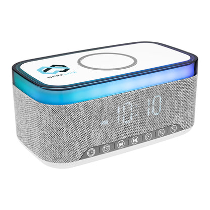 Rise & Shine Clock With Light-Up Speaker & Charger