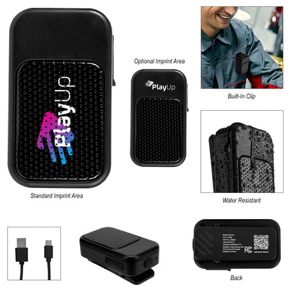 BLACK Clip-On Mini Mesh Front Speaker