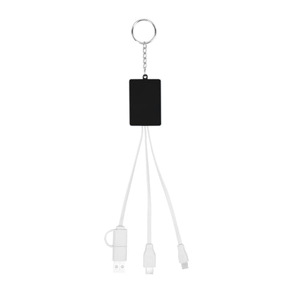 Multi-Charging Cable USB Hub Keyring