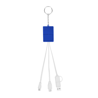 Multi-Charging Cable USB Hub Keyring