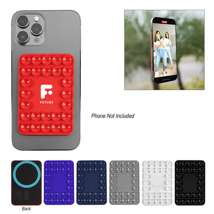 BLACK Magnetic Silicone Suction-Cup Phone Mount