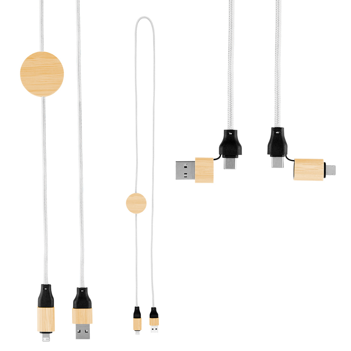 3' 60W Bamboo & rPET Fast Charging Cable