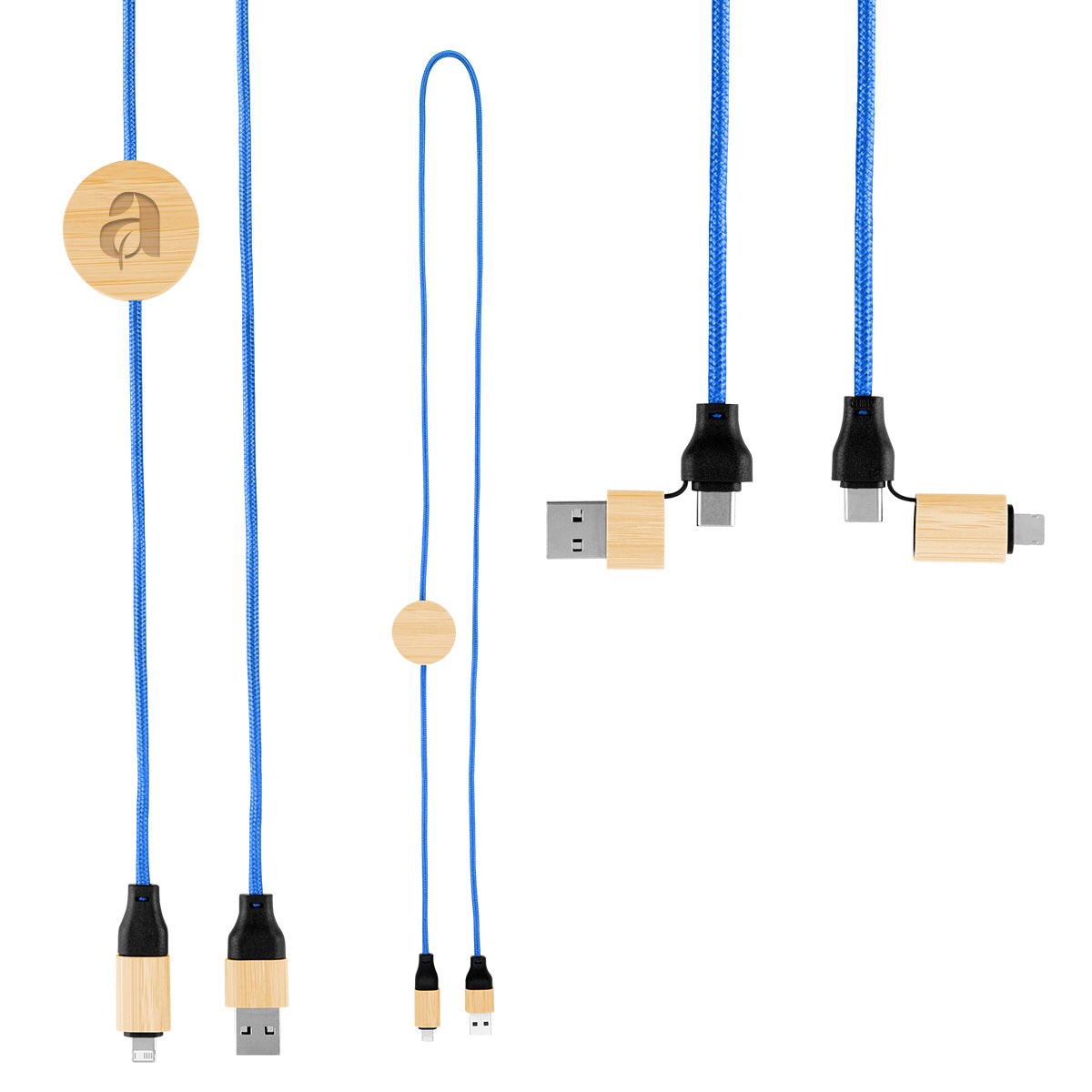 3' 60W Bamboo & rPET Fast Charging Cable
