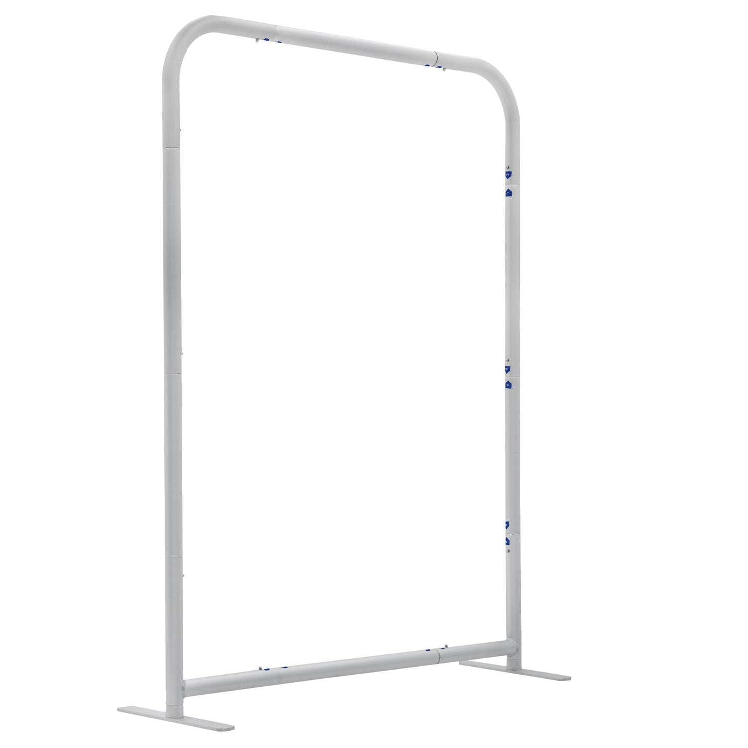 3'W x 4'H  EuroFit Tabletop Straight Wall Hardware