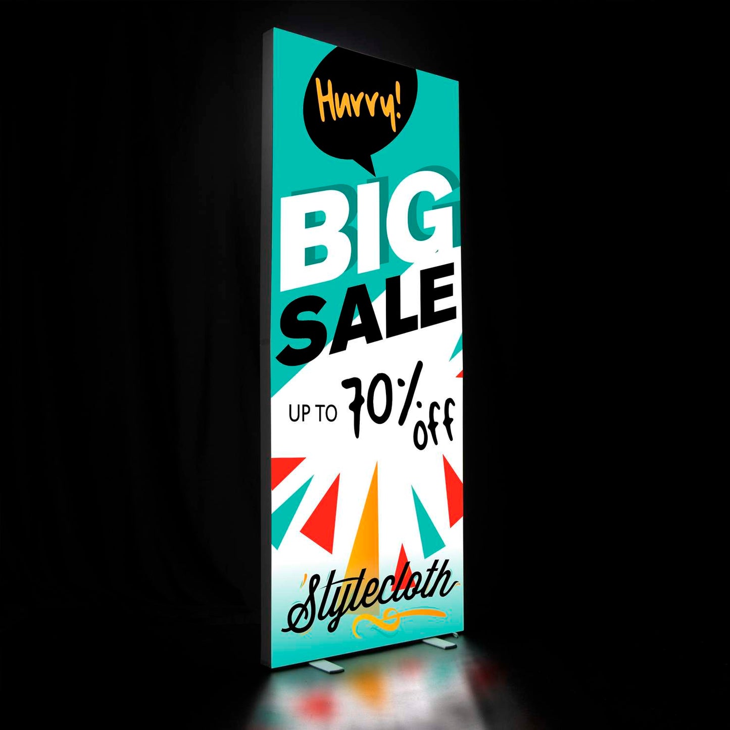 3' x 8' Deluxe SEG Glo Floor Display Kit