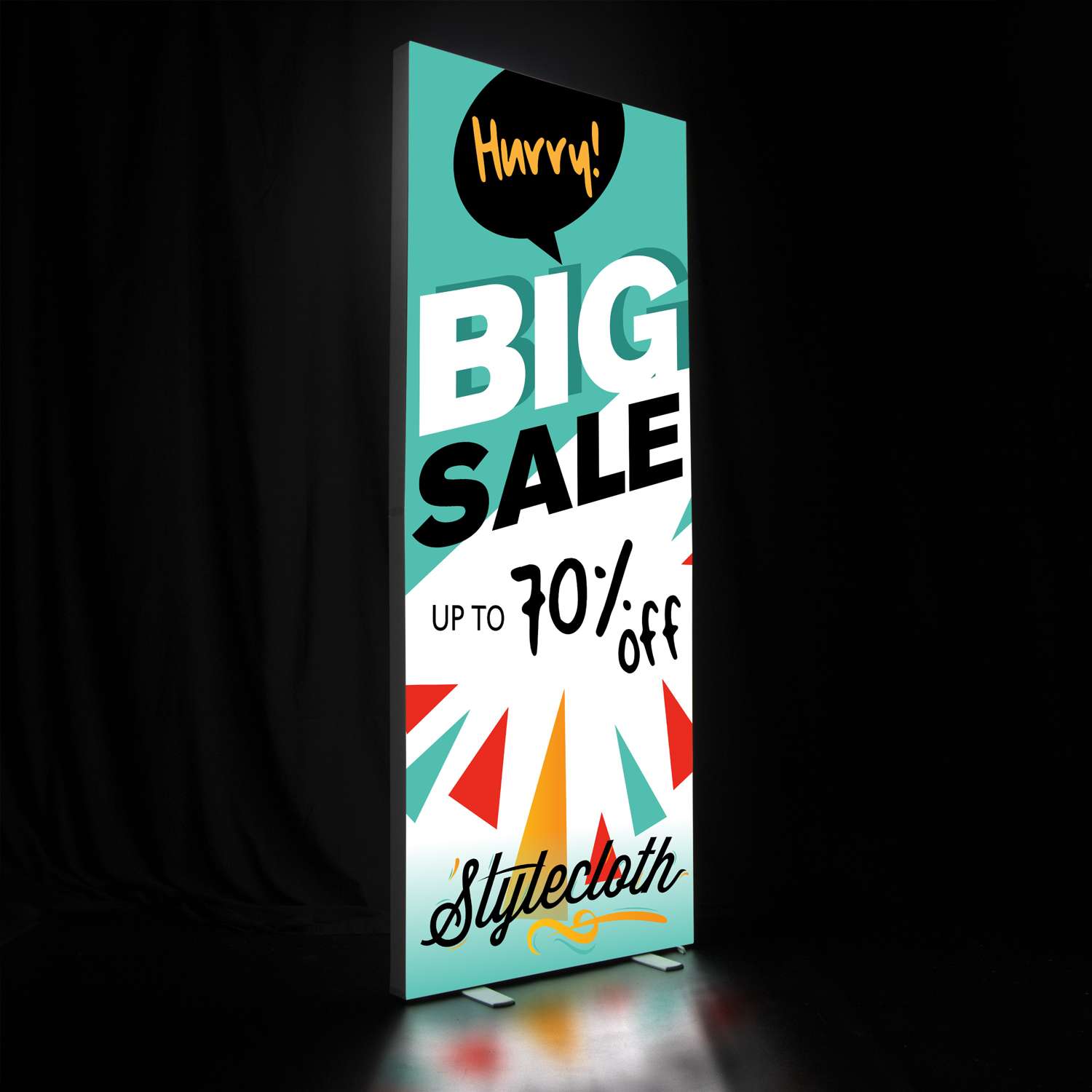 3' x 8' Deluxe SEG Glo Floor Display Kit