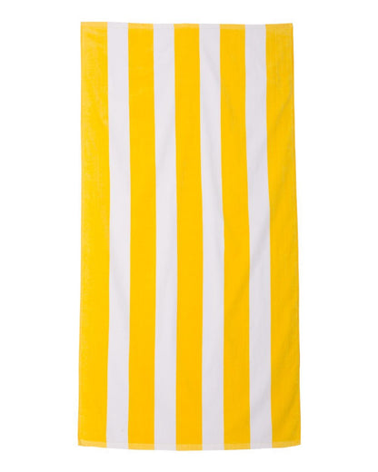 Cabana Stripe Velour Beach Towel - C3060S