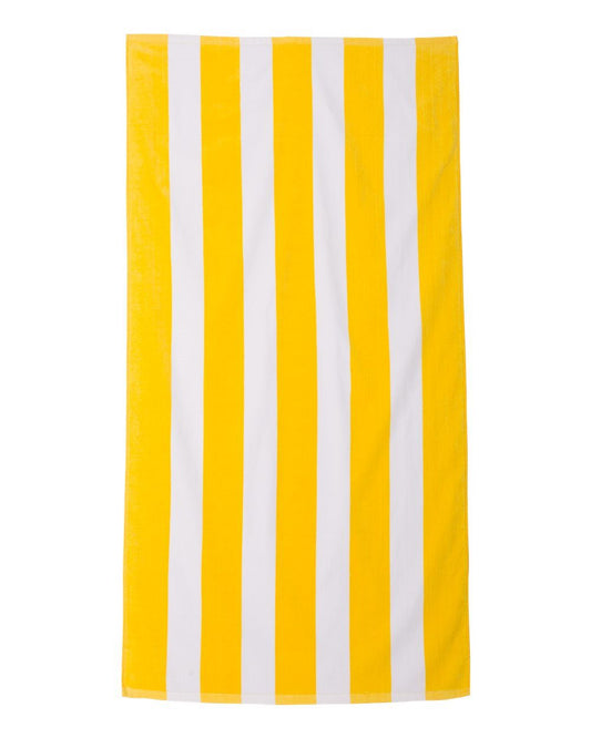 Cabana Stripe Velour Beach Towel - C3060S