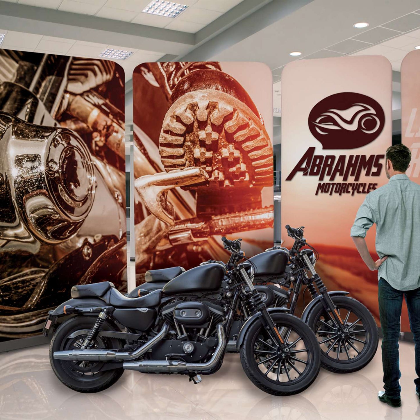 4' EuroFit Banner Display Kit (Recycled Polyester Knit)