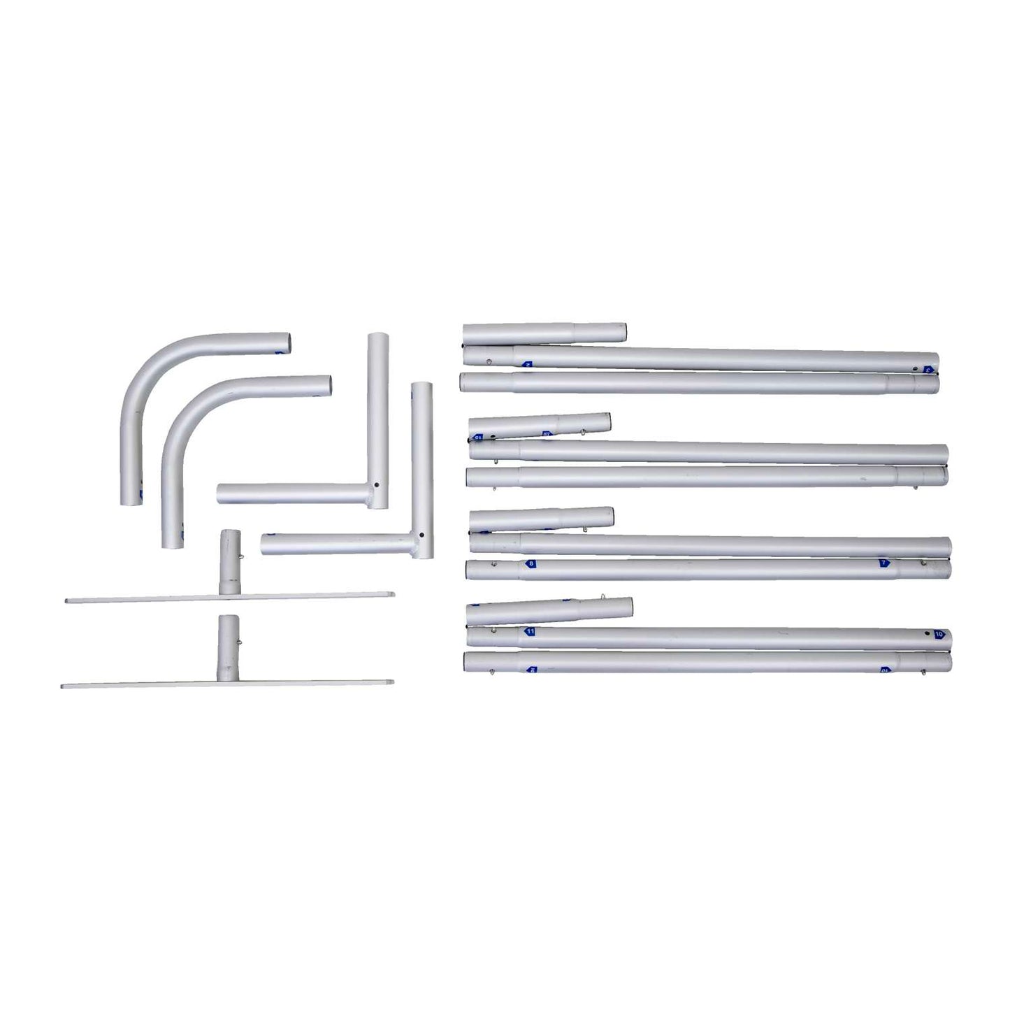 6'W x 72"H EuroFit Straight Wall Hardware
