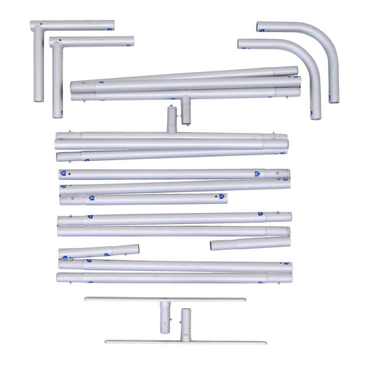 6'W x 90"H EuroFit Straight Wall Hardware