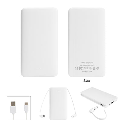 10,000 mAh Multi-Cable Power Bank