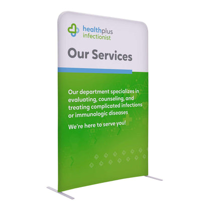 4'W x 72"H EuroFit Straight Wall Kit (Recycled Polyester Knit)