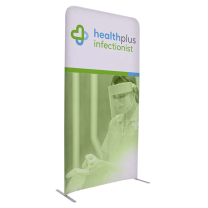 4'W x 90"H EuroFit Straight Wall Kit (Recycled Polyester Knit)