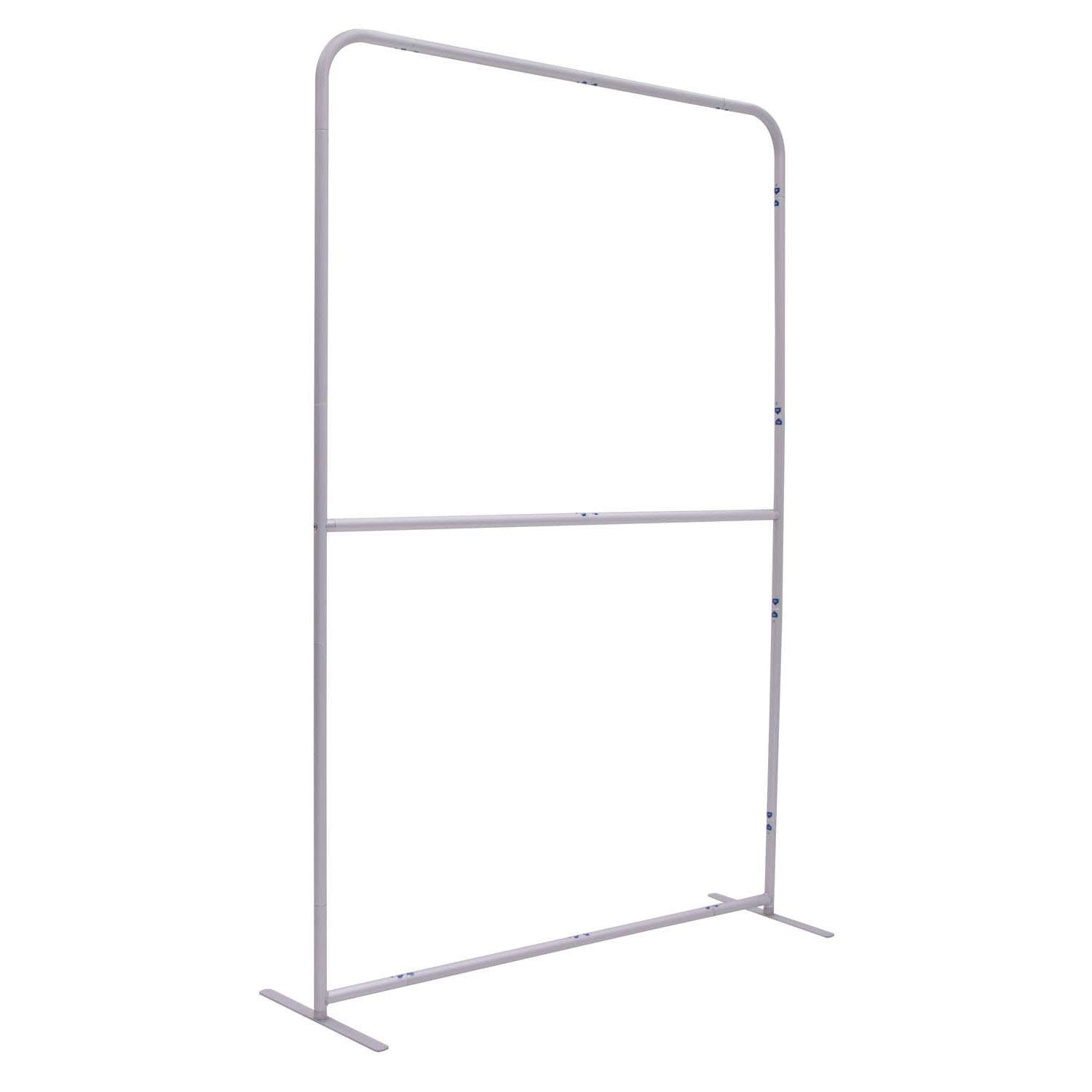 5'W x 90"H EuroFit Straight Wall Hardware