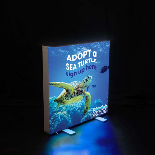 ShowGlower Counter Kit (Backlit Woven Polyester Front Panel & Unimprinted Block-Out Back Panel)