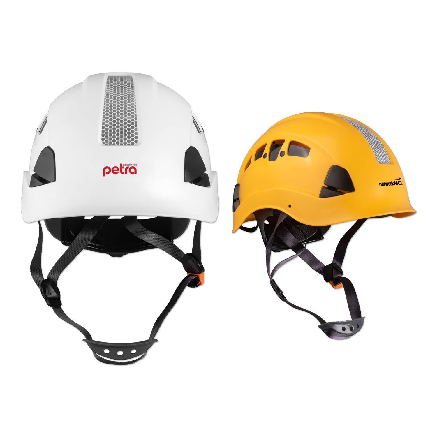 Yellow Ansi Rock Climbing Style Hard Hat with Reflector