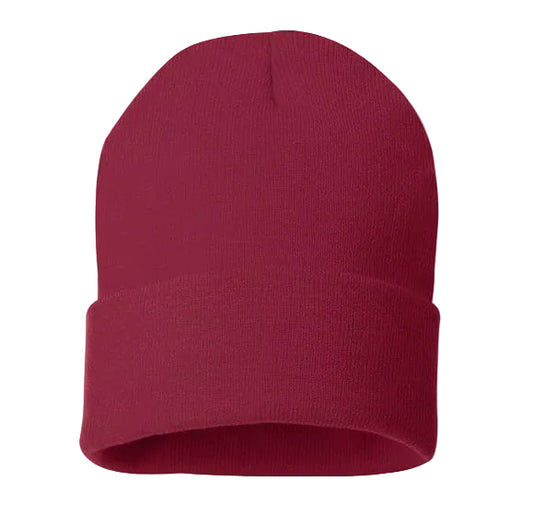 12" Solid Cuffed Beanie - SP12