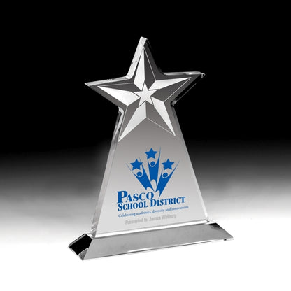 Vertical Star Award - 4 Color Process