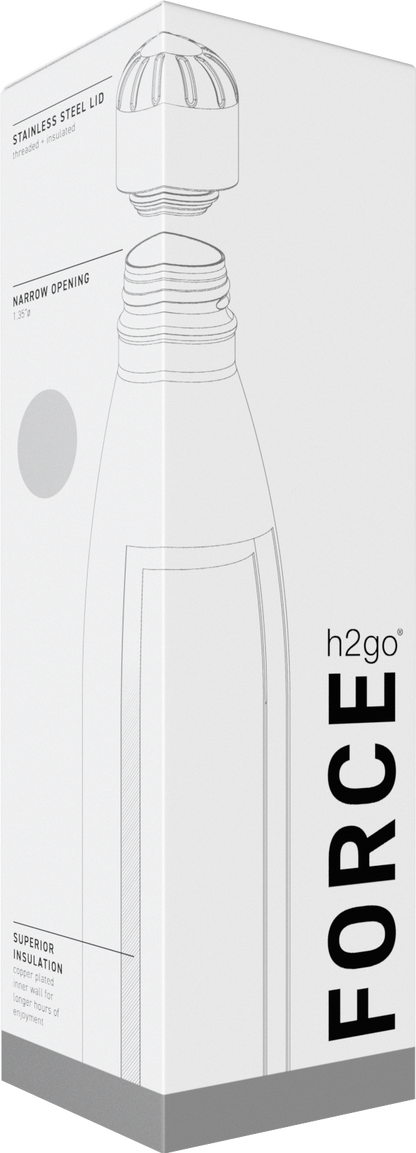 matte gray 26 oz h2go force