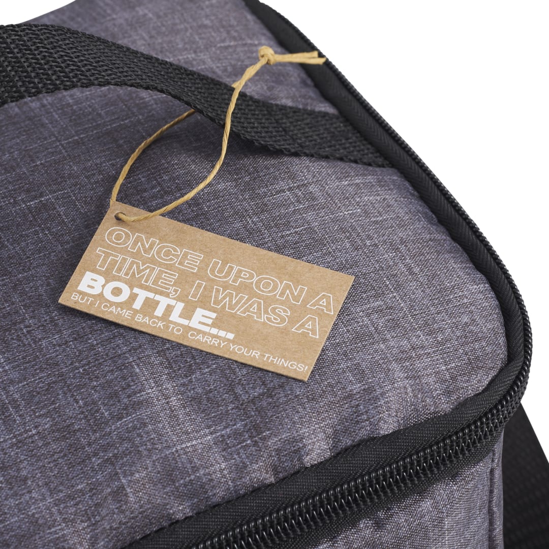 Front View of Gray Excursion Recycled 6 Can Lunch Cooler