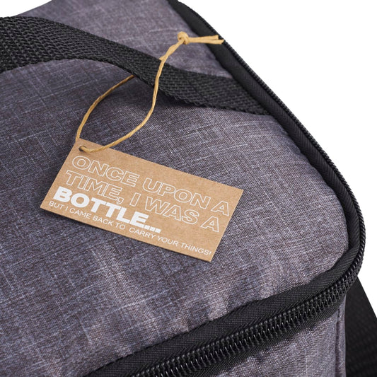 Front View of Gray Excursion Recycled 6 Can Lunch Cooler