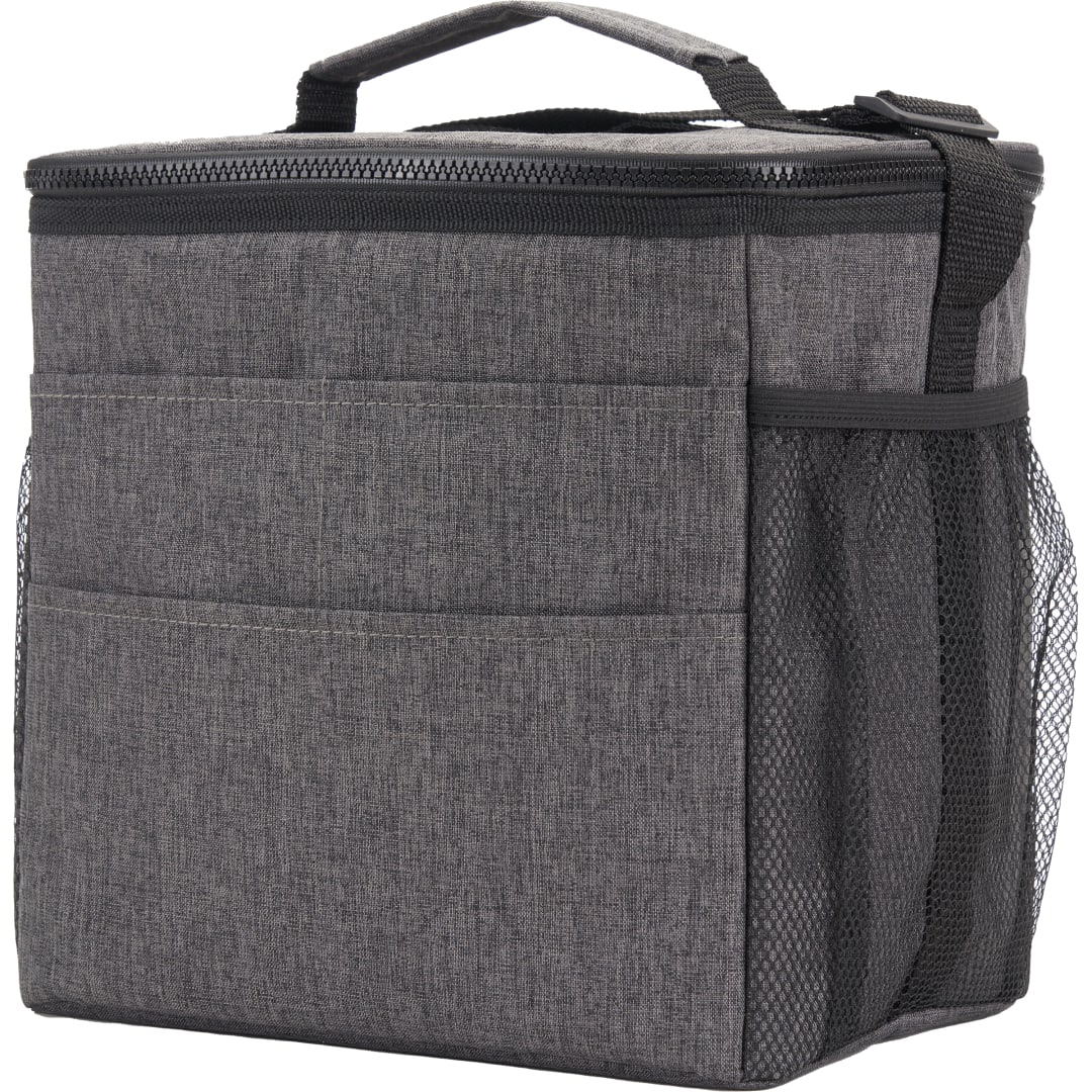 Front View of Gray Versa RPET 18 Can Event Cooler