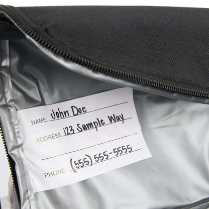 Front View of Black Two Tier 12 Can Lunch Cooler