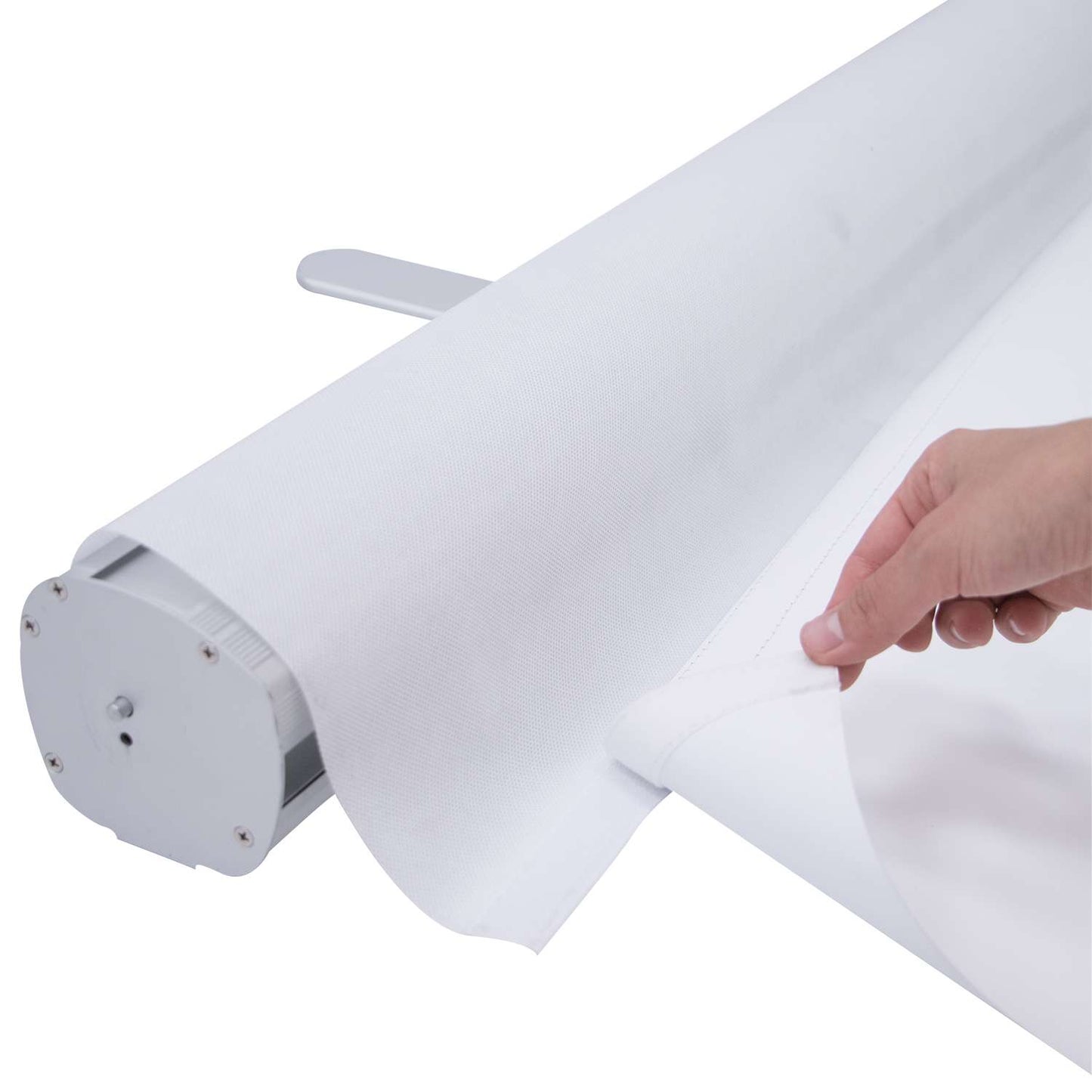 31.5" Economy Plus Retractor Replacement Banner (No-Curl Opaque Fabric)