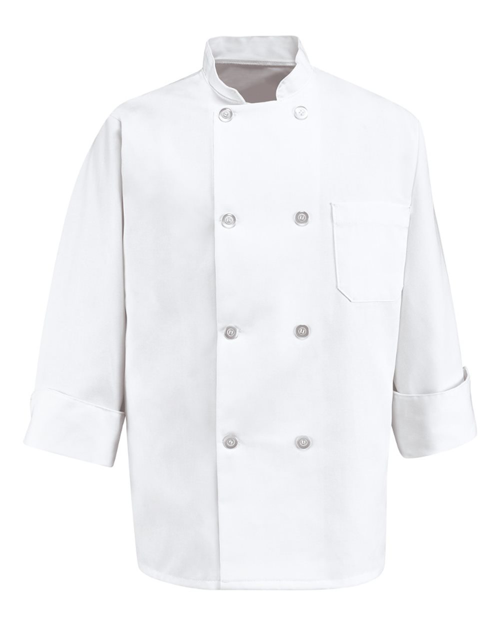 Eight Pearl Button Chef Coat - 0403