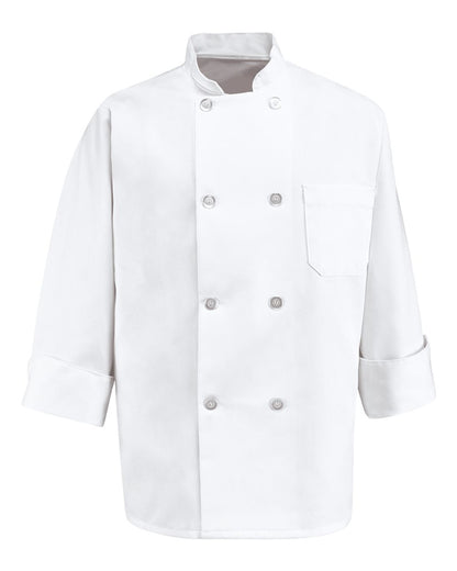 Eight Pearl Button Chef Coat - 0403