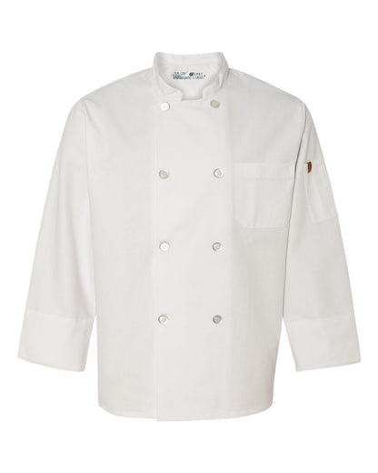 Button Chef Coat with Thermometer Pocket - 0413