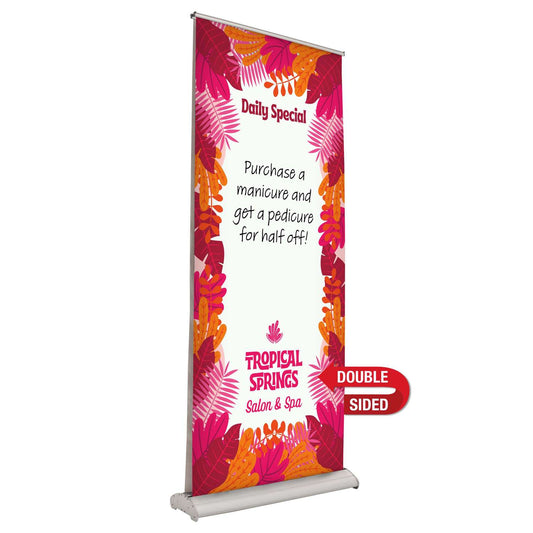 33.5" Deluxe Pro Retractor Double-Banner Kit (Dry-Erase Media)